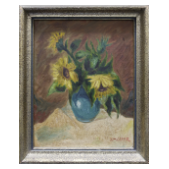 Josef Mueller - Sunflowers (still life) - early 1950s