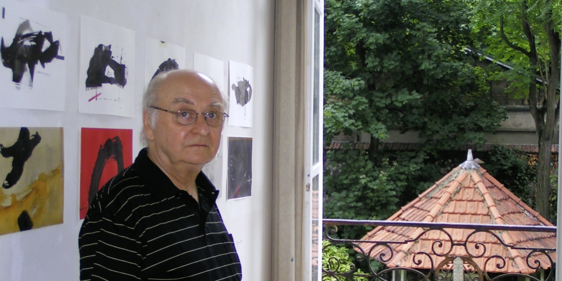 Josef Müller in the Max Ernst studio at the Cité internationale des Arts in Paris (June 2005)